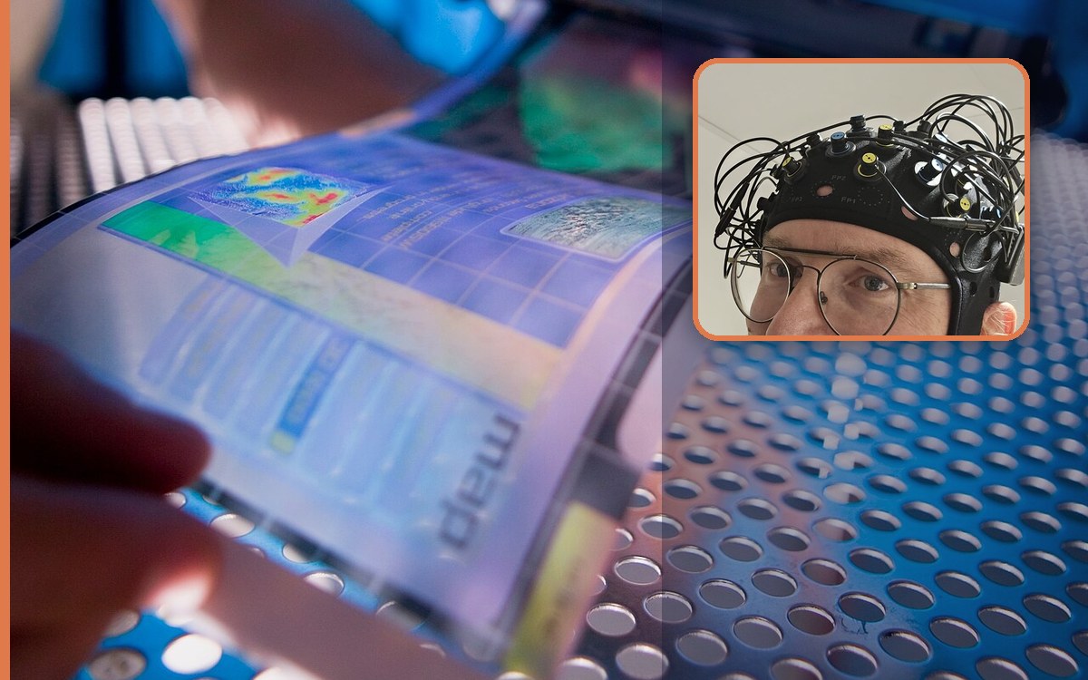 Wearable diffuse optical tomography illustration